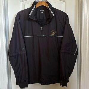 Iowa Hawkeyes Coat quarter Zip Tailgate Windbreaker Jacket Mens‎ Large